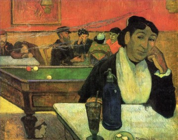 アルルの夜のカフェ ポスト印象派 原始主義 ポール・ゴーギャン Oil Paintings